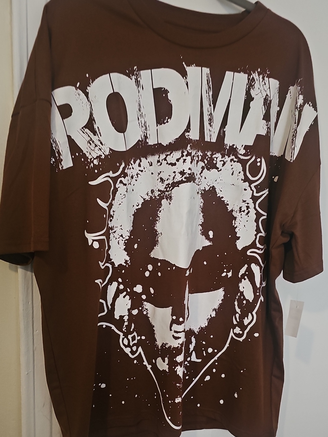 Streetwear Society Brown Short-Sleeve Graphic Tee With White Print